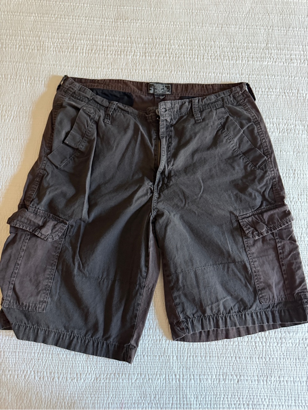 Men's Cargo Shorts in Chocolate Brown with Multiple Pockets